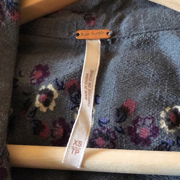 Free People Floral Print Mini Dress - Picture 3 of 3